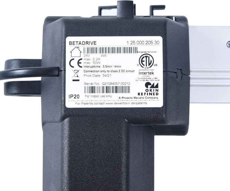 Okin Betadrive Motor Model 1.25.000.205.30 for Power Recliner Sofa Bed Actuator Replacement, Electric Lift Chair Motor Replacement Part for JLDQ.1.156.333, JLDQ.11.156.333, JLDQ.12.157.333 - Image 2